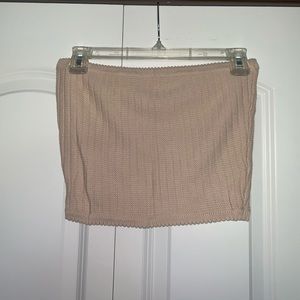 Pacsun Cream Knitted Tube Top